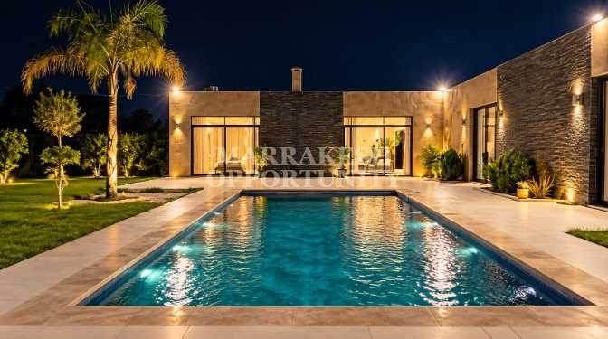 Villa moderne en location sur la route de Fès