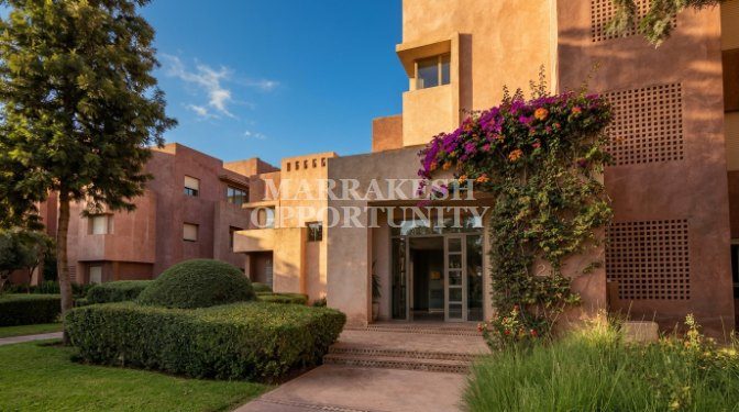 Appartement rez-de-jardin meublé à louer à Agdal