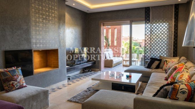 Appartement rez-de-jardin meublé à louer à Agdal