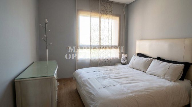 Appartement rez-de-jardin meublé à louer à Agdal