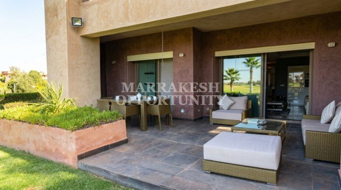 Appartement rez-de-jardin meublé à louer à Agdal