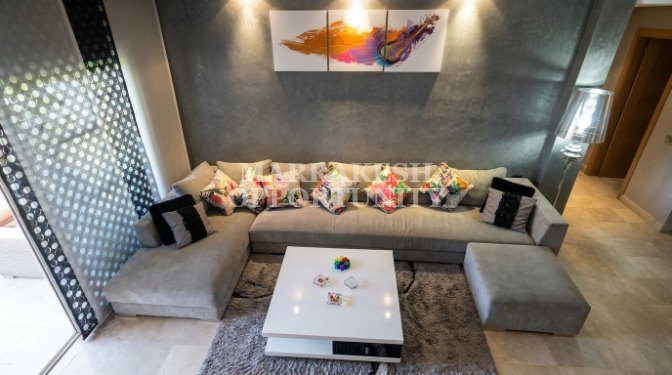 Appartement rez-de-jardin meublé à louer à Agdal