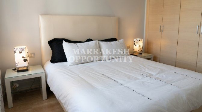 Appartement rez-de-jardin meublé à louer à Agdal